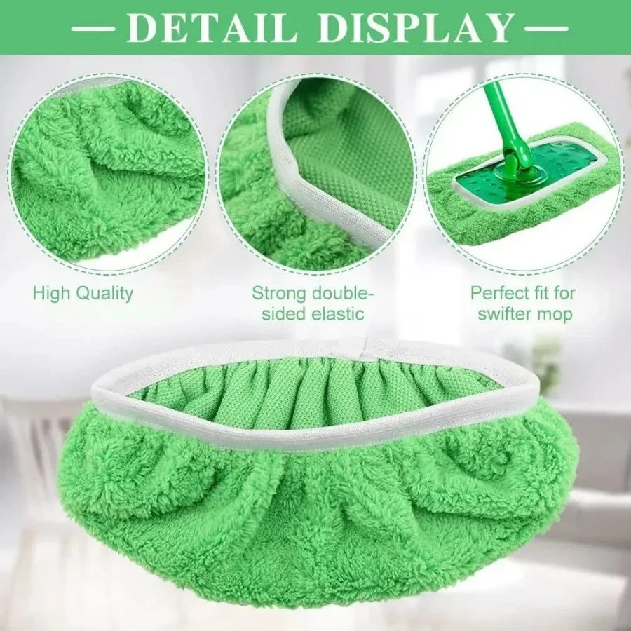 3 Piece Reusable Green Mop