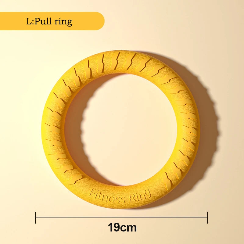 EVA Durable Dog Toys 4 Pack Flying Disc + Ball + Tug Rope