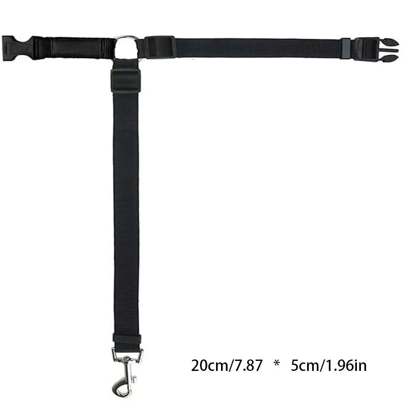 Adjustable 2-in-1 Pet Car Seat Belt 20cm