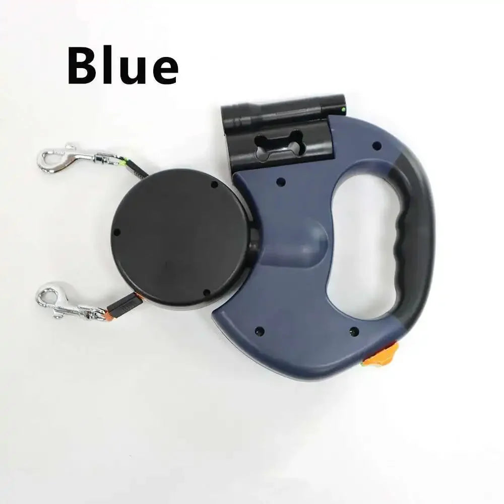 Auto Retractable Double-Ended Dog Leash