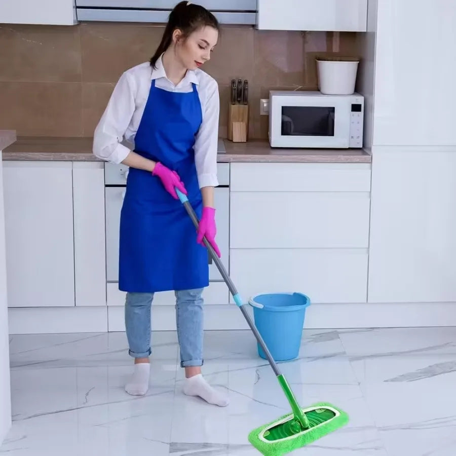 3 Piece Reusable Green Mop