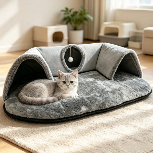2 In 1 Cat Tunnel Bed
