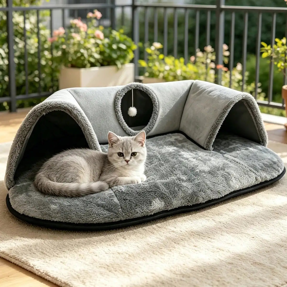 2 In 1 Cat Tunnel Bed
