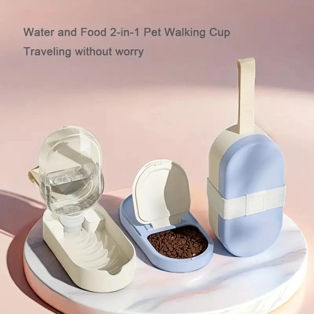 Portable Water And Food Dispenser for Small Pets