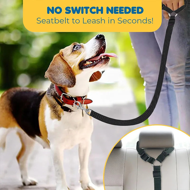 Adjustable 2-in-1 Pet Car Seat Belt  20cm
