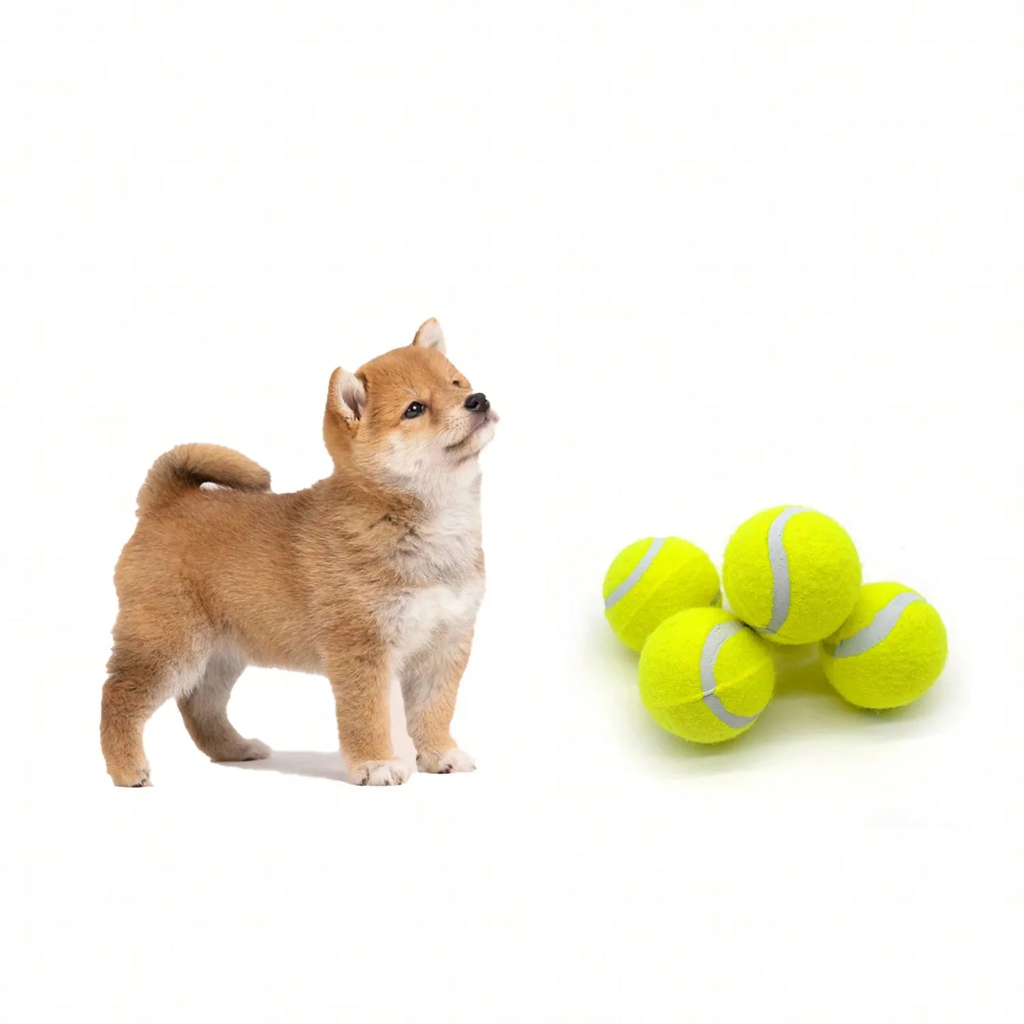 4-Pack Interactive Dog Tennis Balls