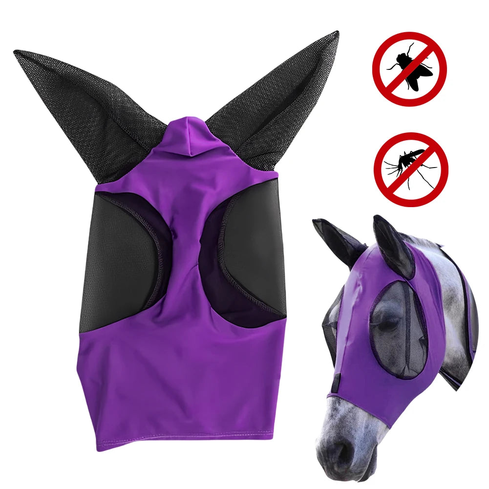 Anti-Mosquito Full Face Protection Riding Equestrian Equipment