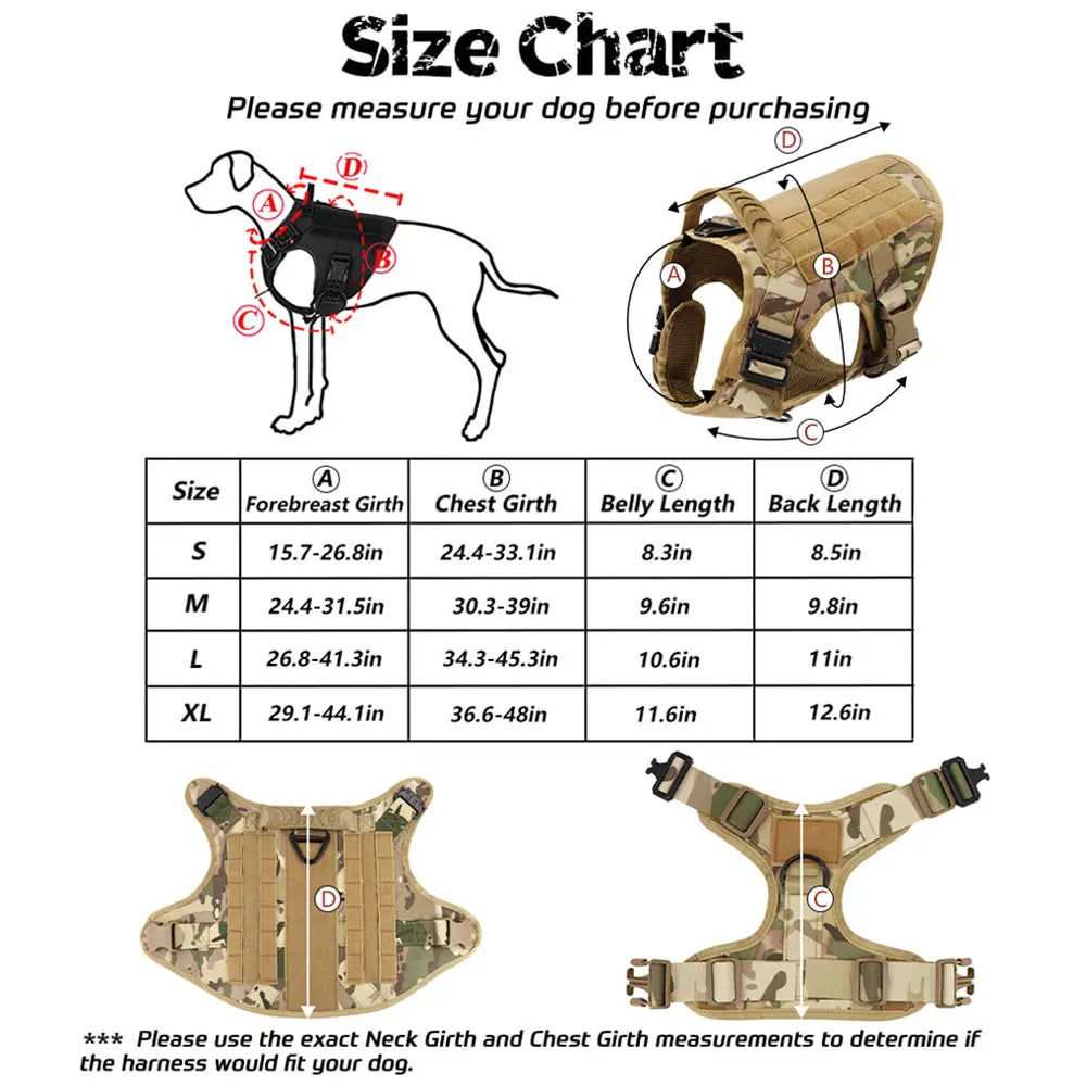 Large And Medium Dog Harness Sets