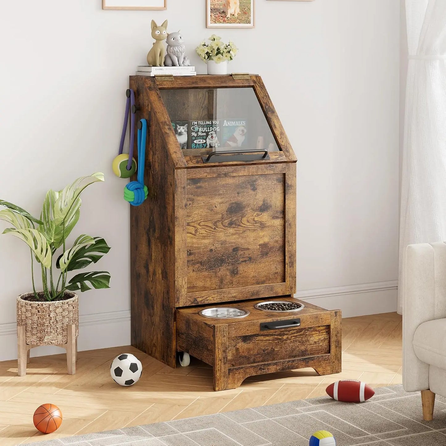 Dog Feeding Toy Station