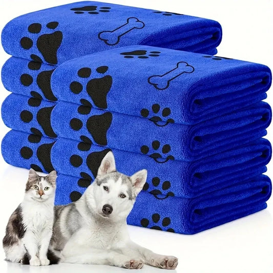 2pcs Soft Microfiber Dog Grooming Towels