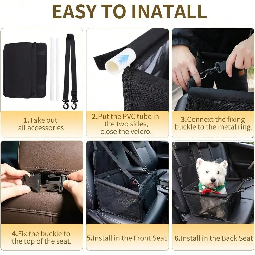 Breathable Dog Booster Car Seat