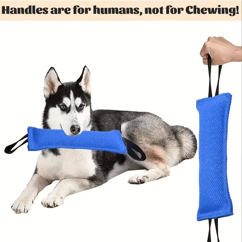 Dog Tug Toy, Equipped with 2pcs Soft And Sturdy Handles