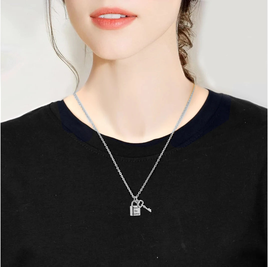 1pc Padlock Cremation Necklaces