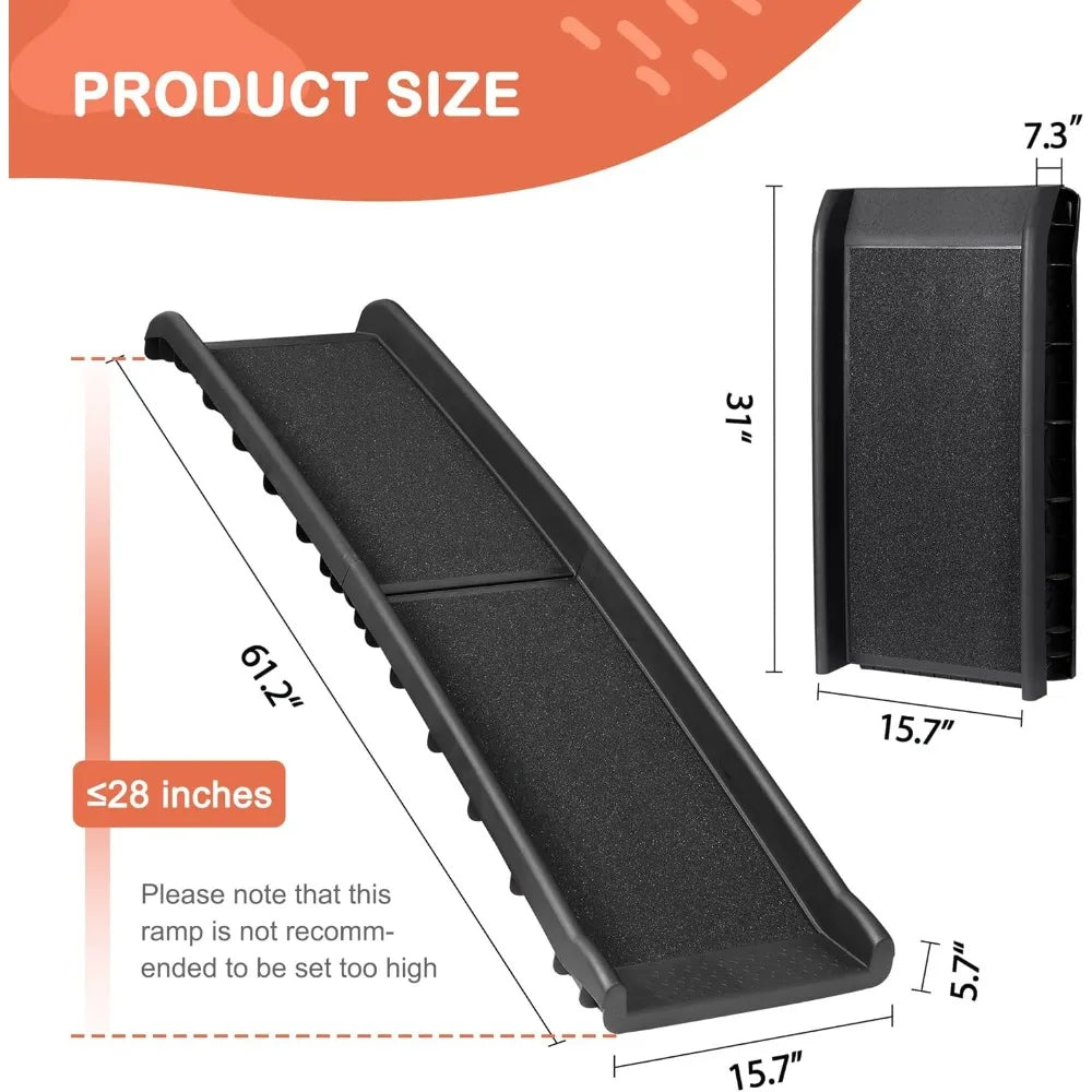 62 Inch Dog Ramp for Car Truck SUVs