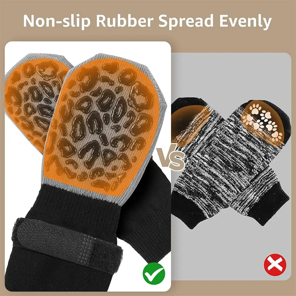 4pcs Waterproof Dog Paw Protectors