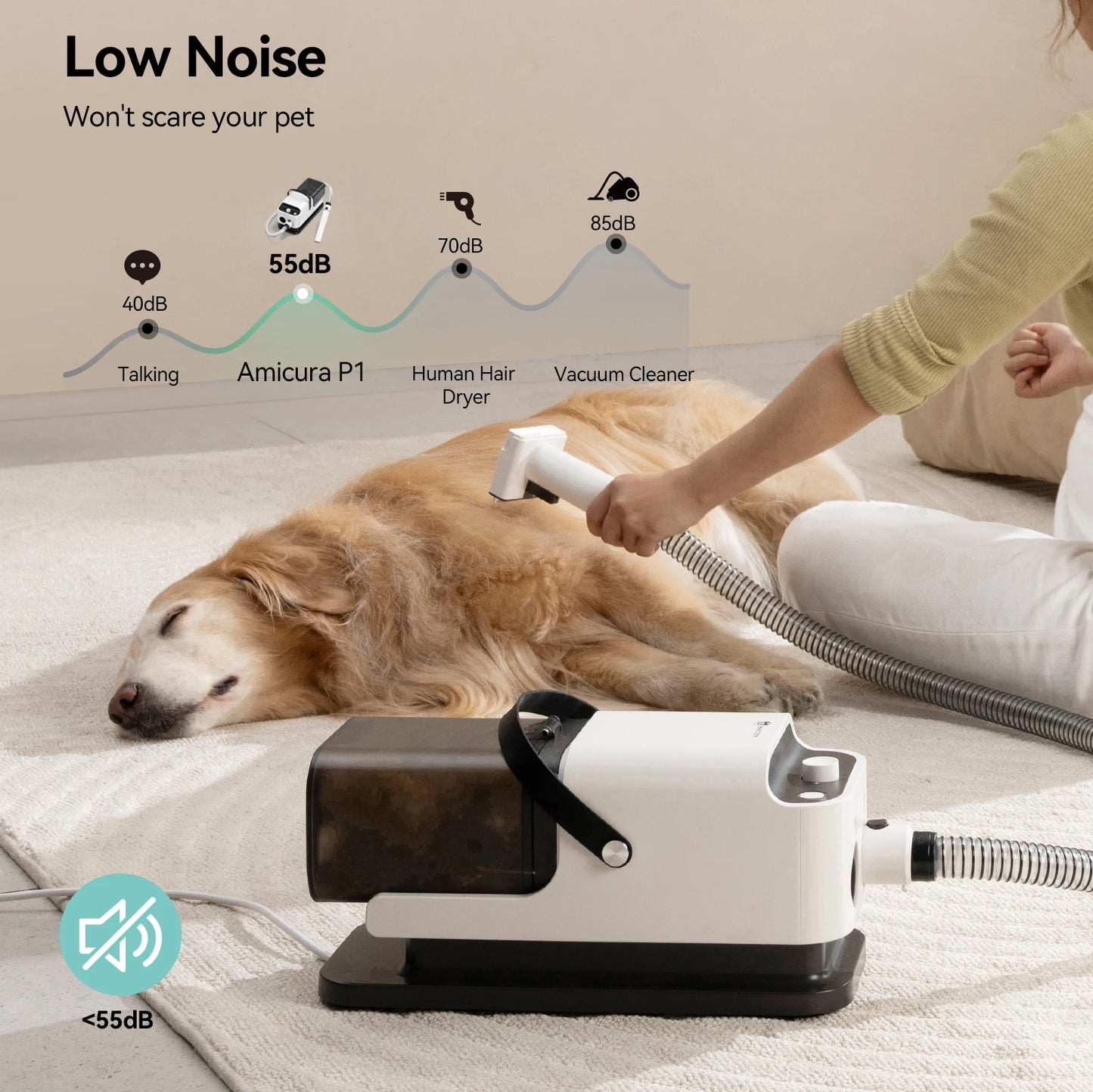 P1 Vacuum Cleaner & Hair Dryer 15kpa