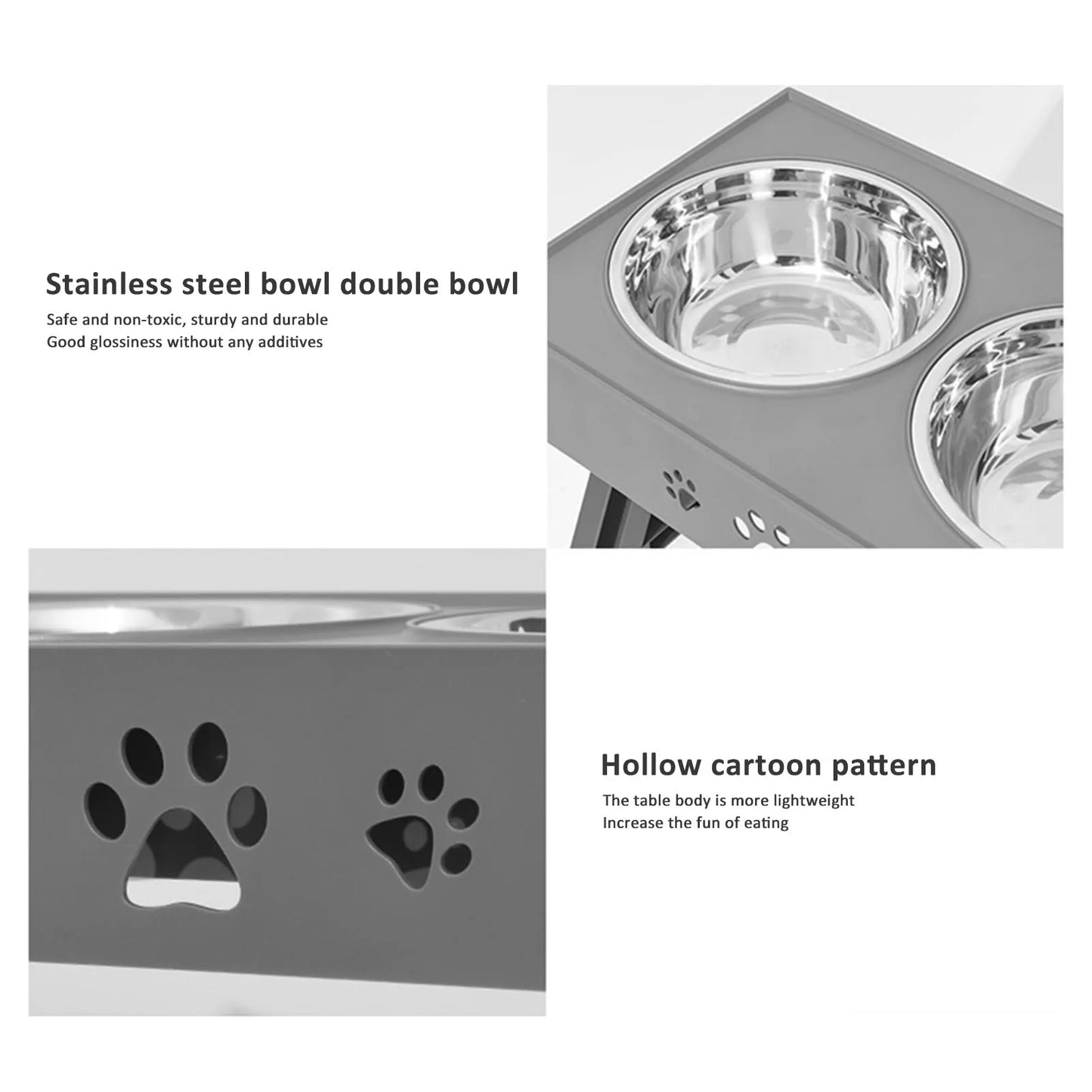 Stainless Steel Elevated Dog Bowl