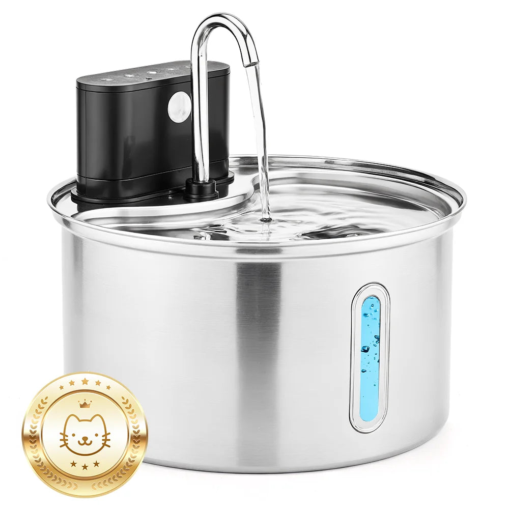 3.5L Stainless Steel Pet Sensor Water Fountain