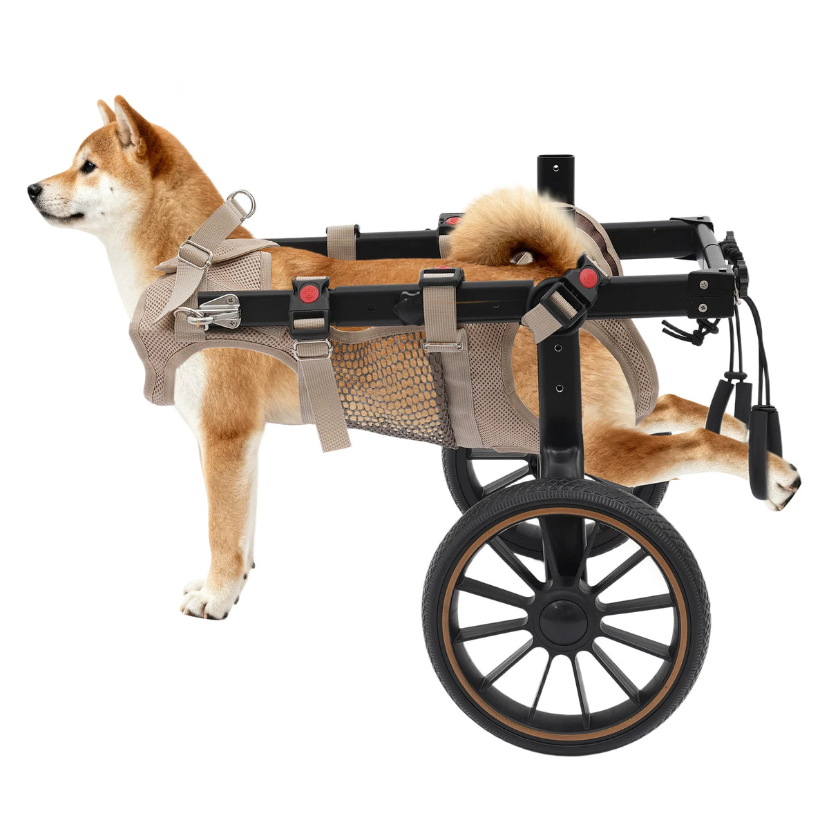 Adjustable Aluminum Alloy 2-Wheel Dog Wheelchair
