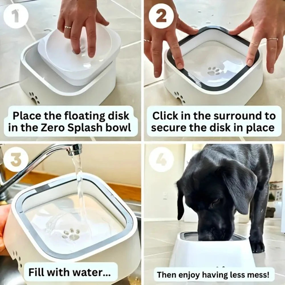 Portable, Non-Slip, Spill-Proof Travel Pet Bowl
