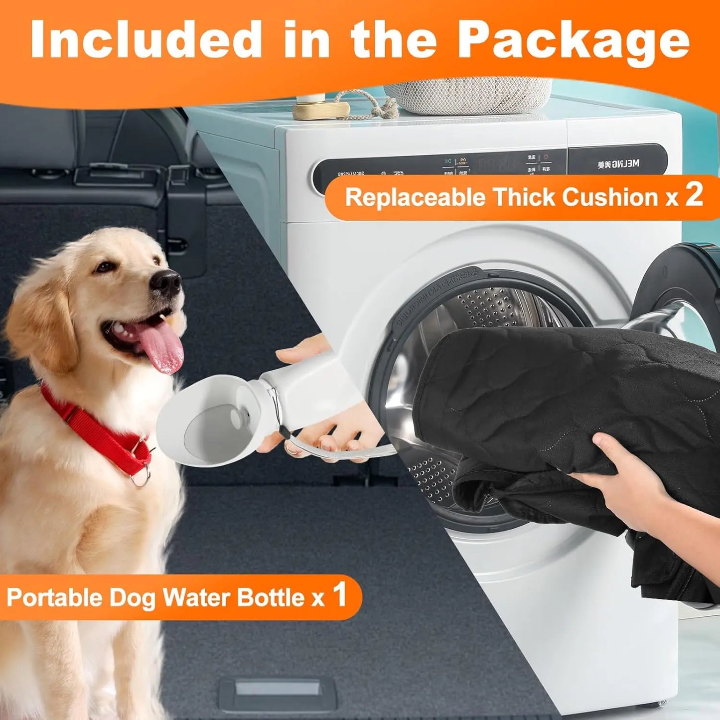 Pet Foldable Vehicle Safety Seat Protector