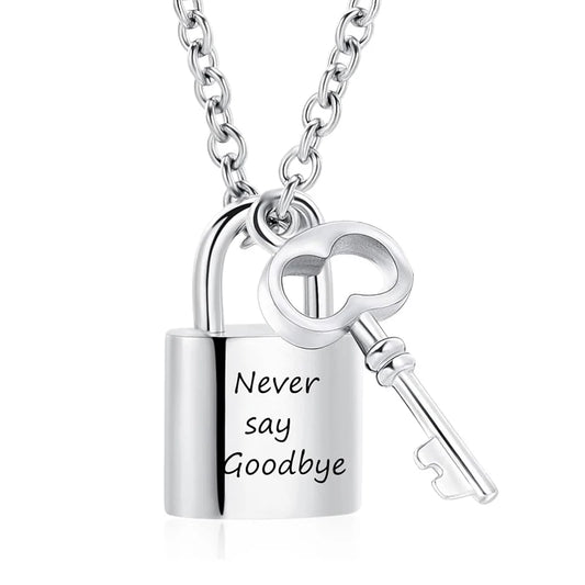1pc Padlock Cremation Necklaces