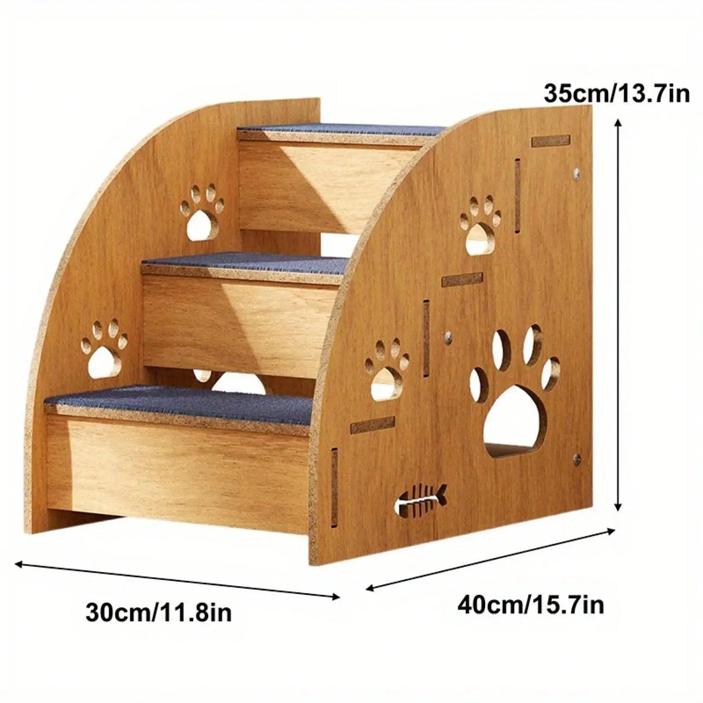 100% Solid Wood Pet Stairs For Bed/Sofa/Truck