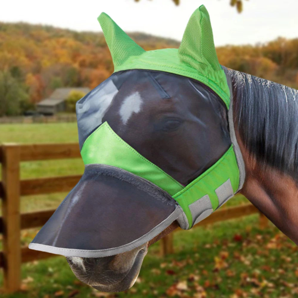 Anti-Mosquito Full Face Protection Riding Equestrian Equipment