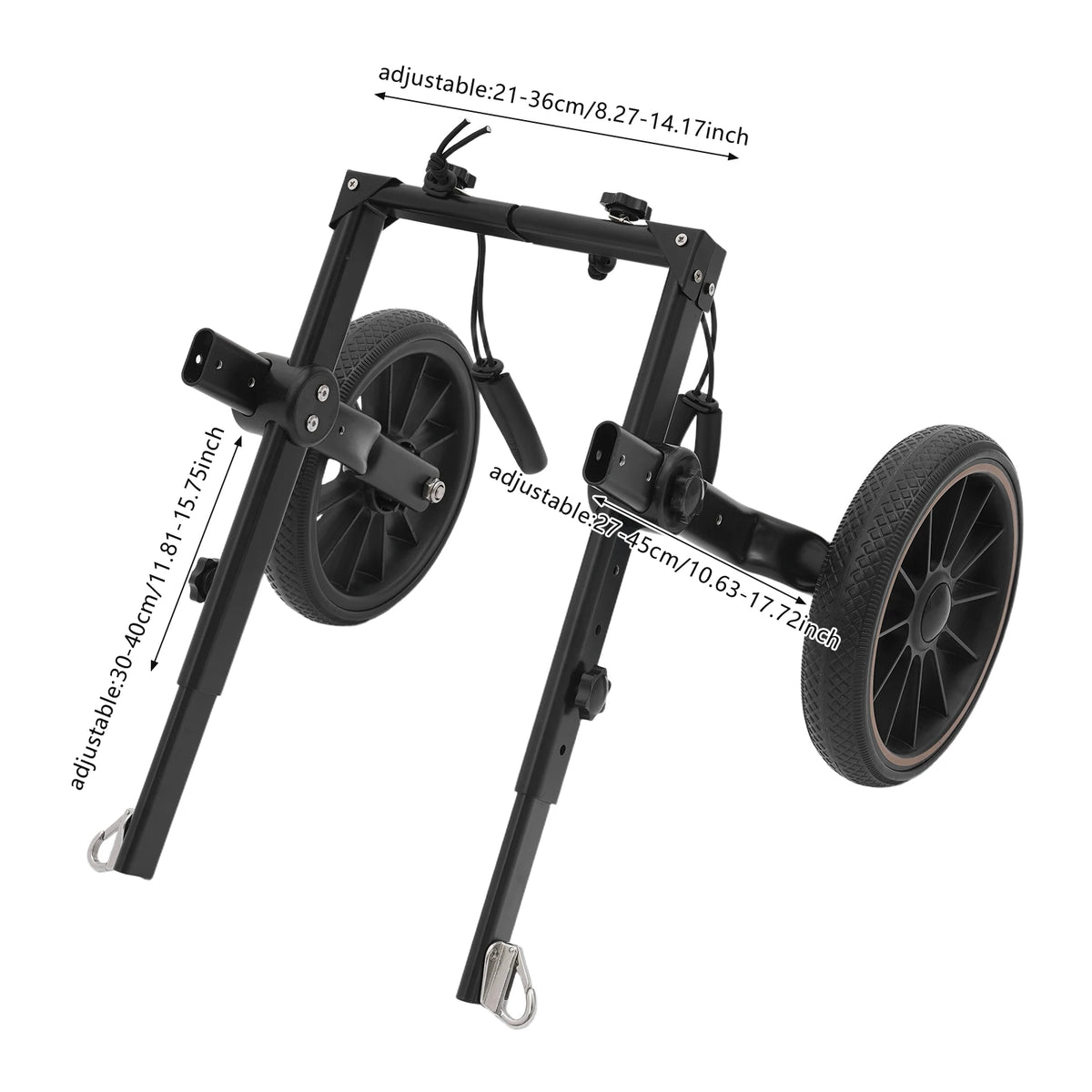 Adjustable Aluminum Alloy 2-Wheel Dog Wheelchair