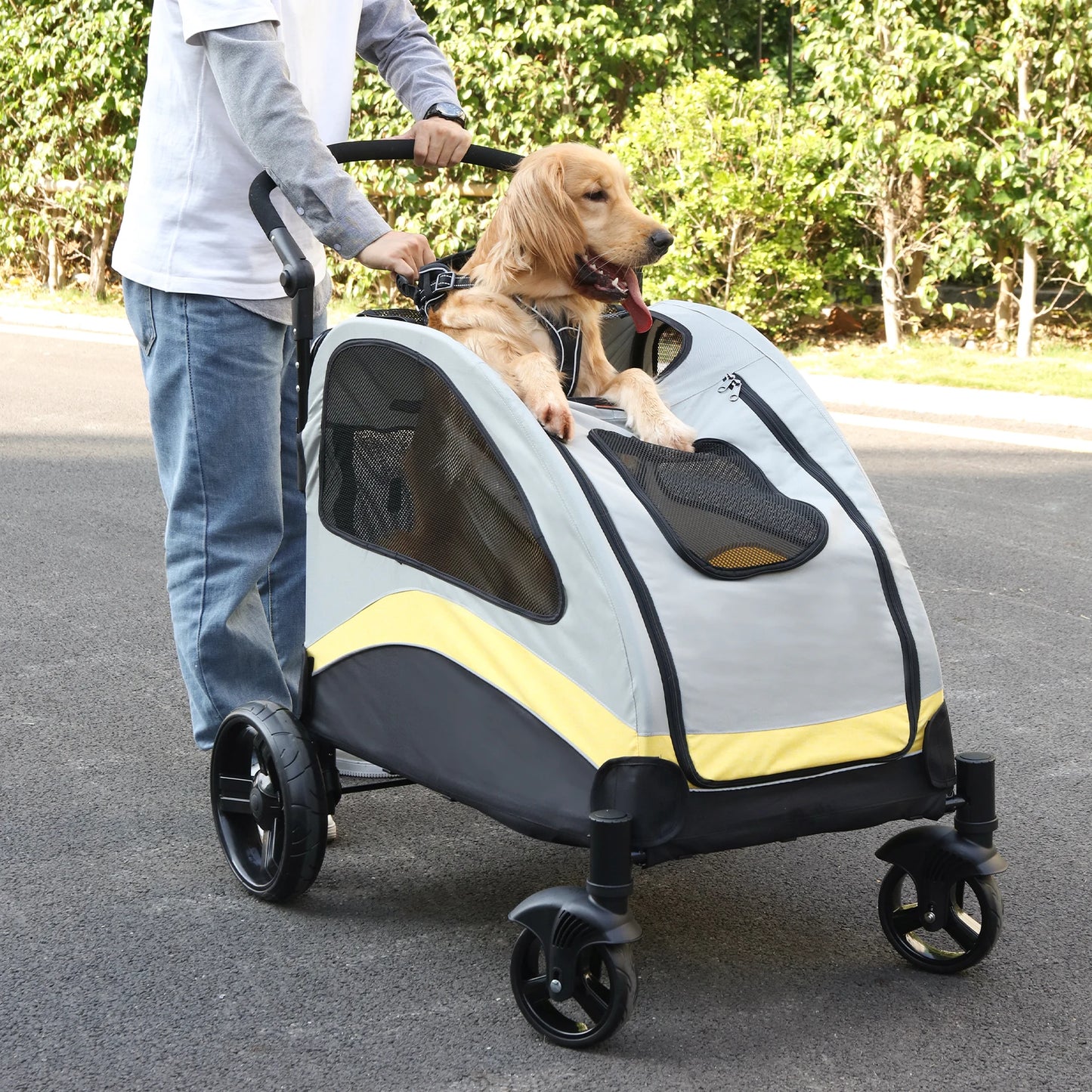 Portable Dog Stroller For Large Dogs