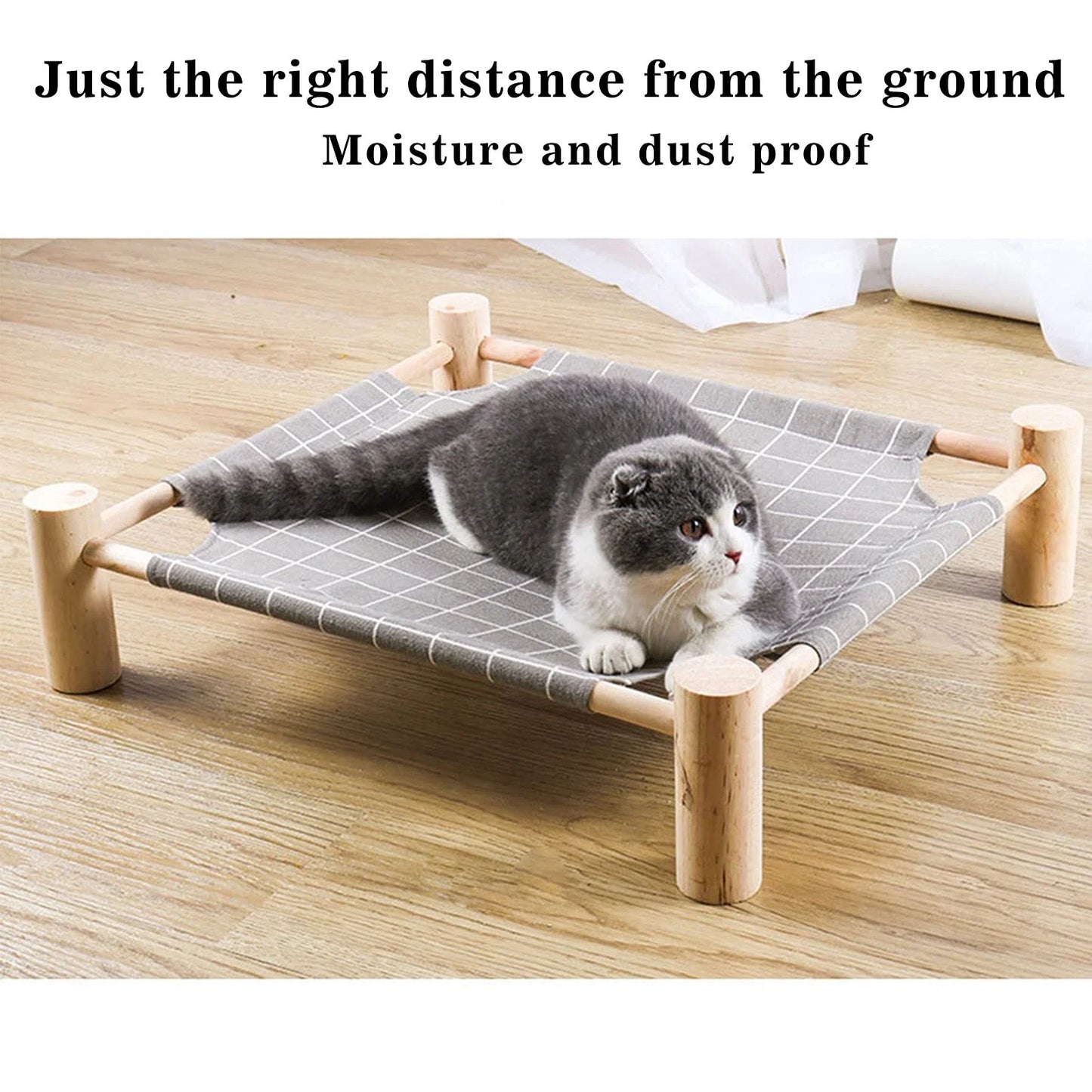 1 Raised Cat Hammock Bed,