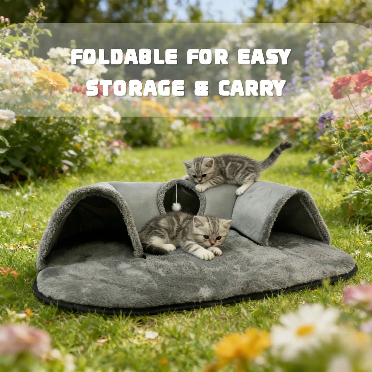 2 In 1 Cat Tunnel Bed