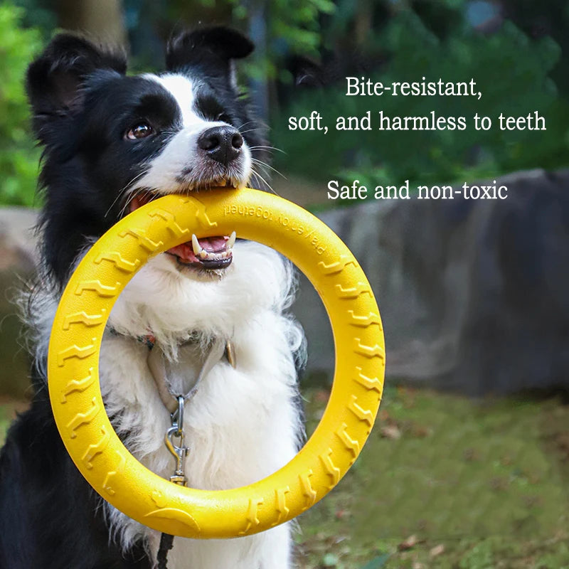 EVA Durable Dog Toys 4 Pack  Flying Disc + Ball + Tug Rope