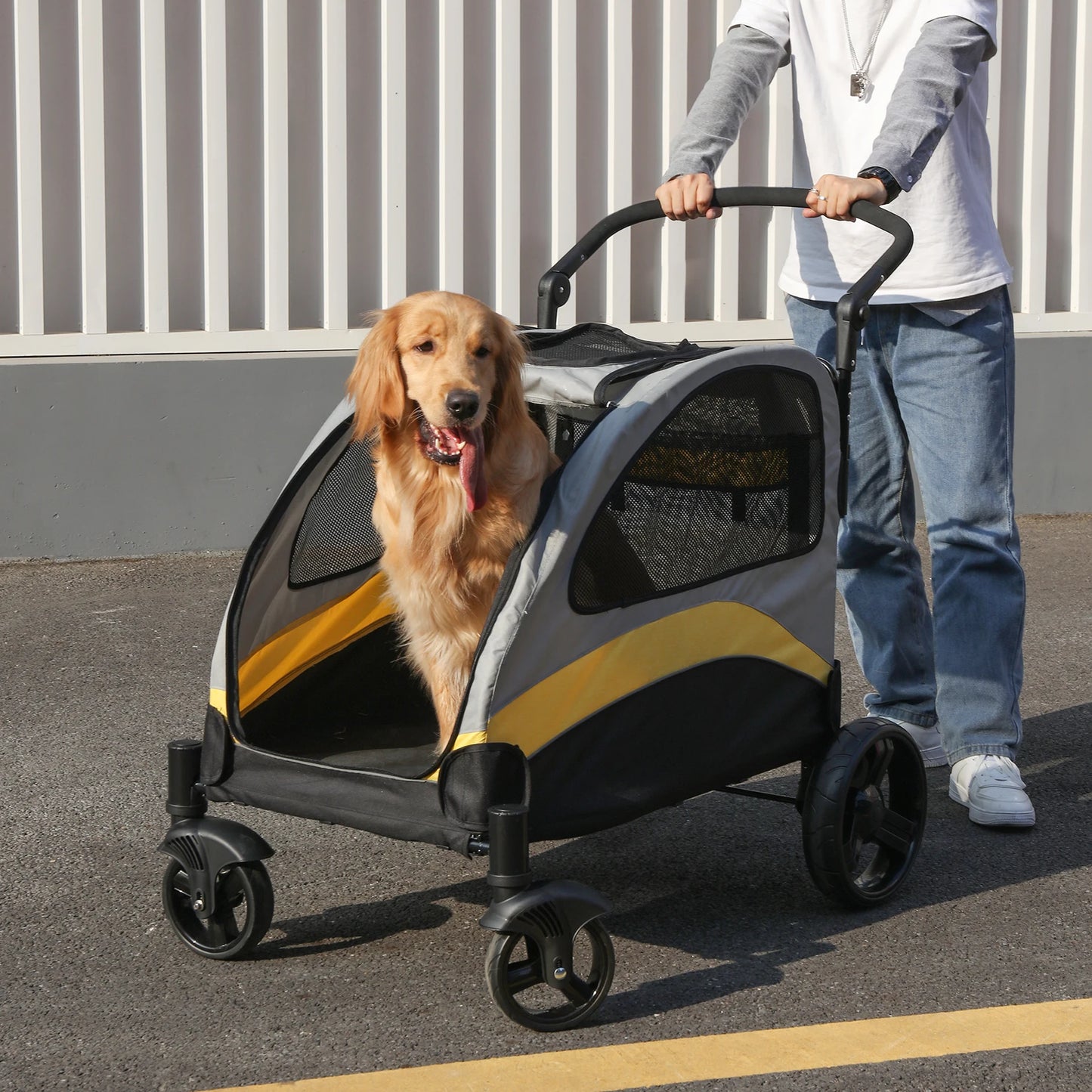 Portable Dog Stroller For Large Dogs
