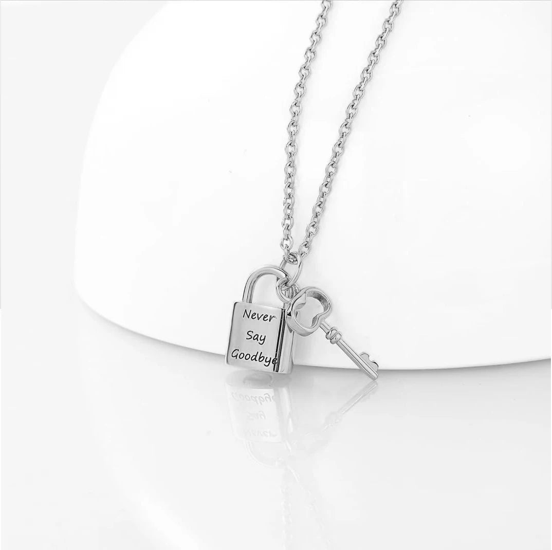 1pc Padlock Cremation Necklaces