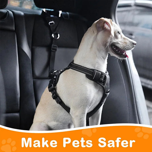 Dog Safety Car Seat Belt Jumping & Distractions,20x5x3cm Nylon Adjustable