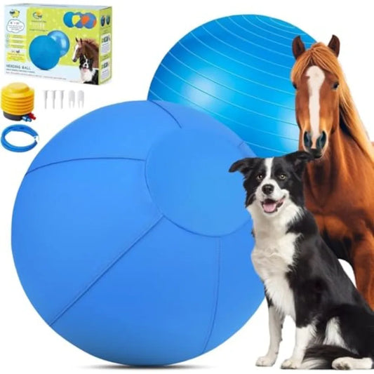 Herding Ball for Dogs and Horses - 18 Dog Herding Ball for Australian Shepherd Collie Jolly Ball for Dogs Agility Equipment Her