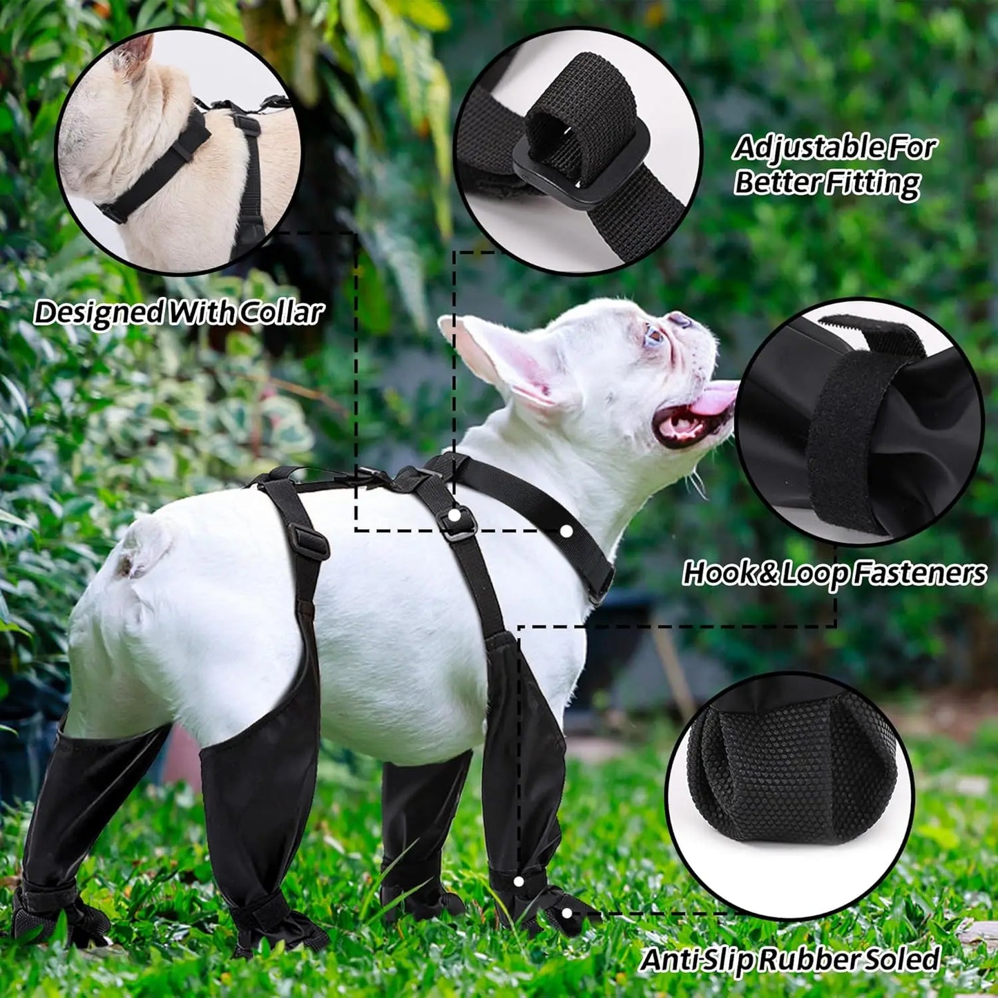 Dog Outdoor Waterproof Suspender Boots