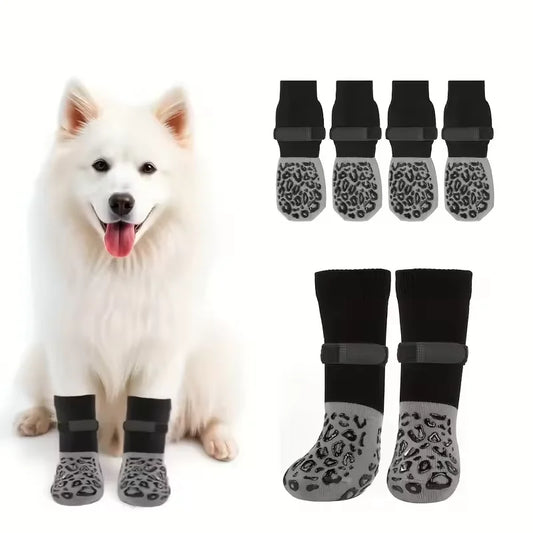 4pcs Waterproof Dog Paw Protectors