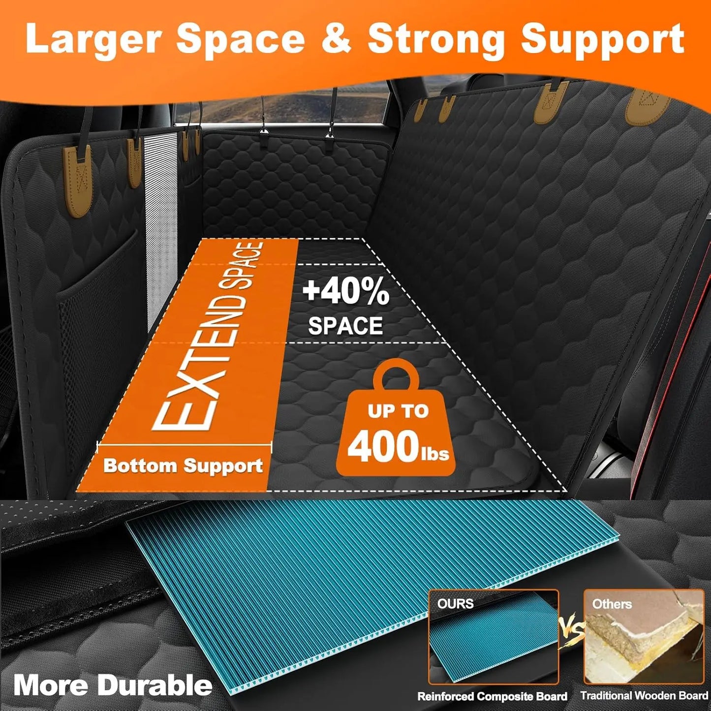 Pet Foldable Vehicle Safety Seat Protector