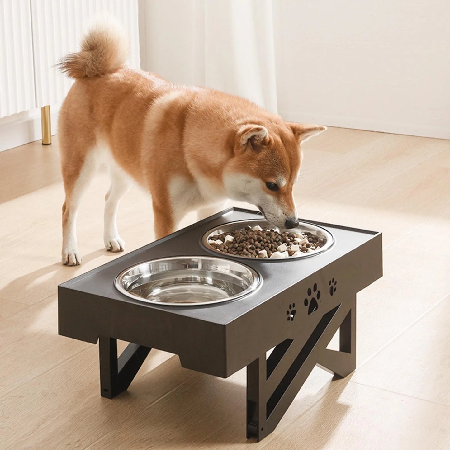 Stainless Steel Elevated Dog Bowl