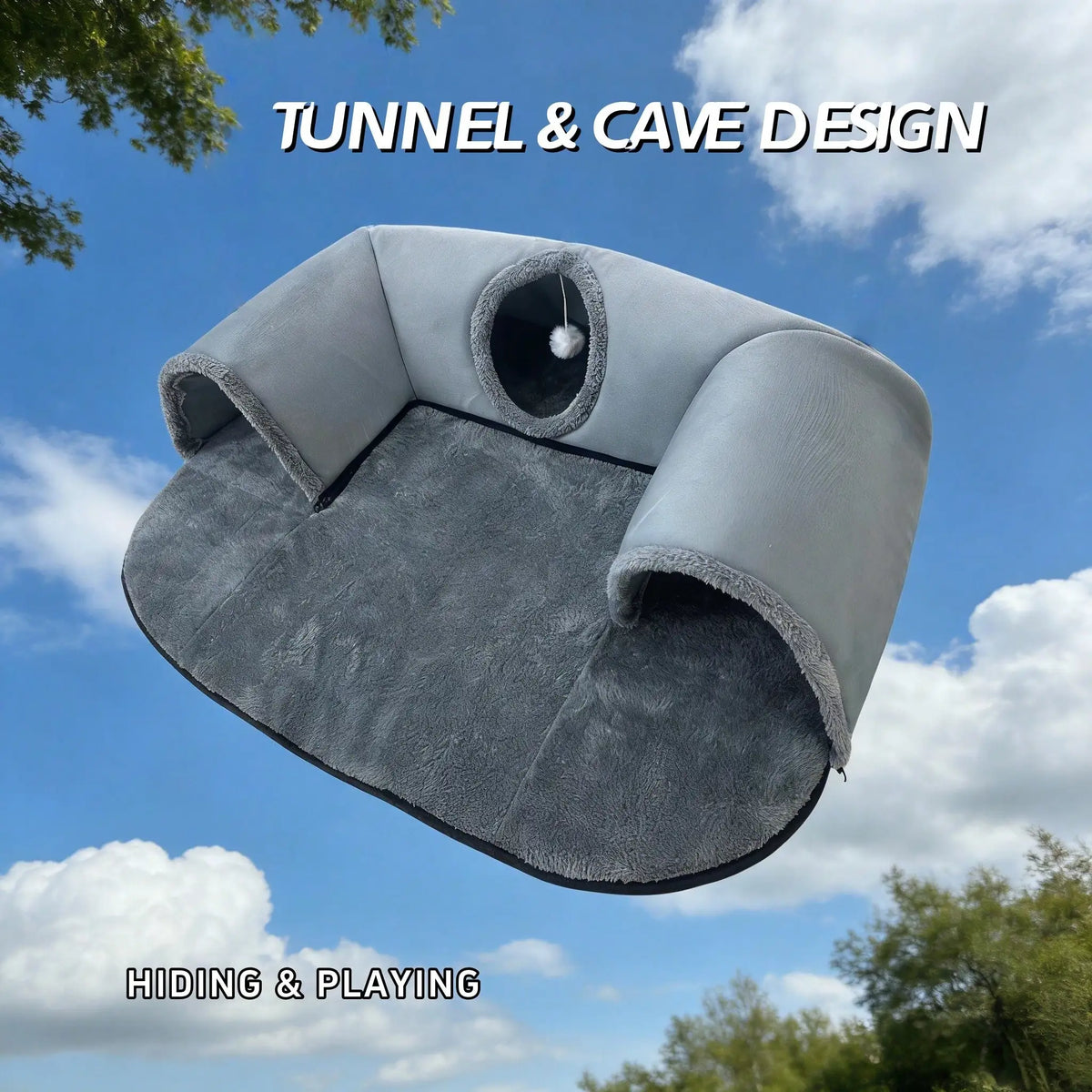 2 In 1 Cat Tunnel Bed