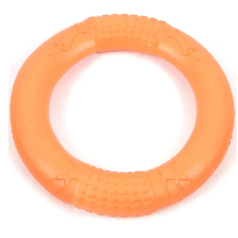 Orange Dog Pet Flying Disk Training Ring