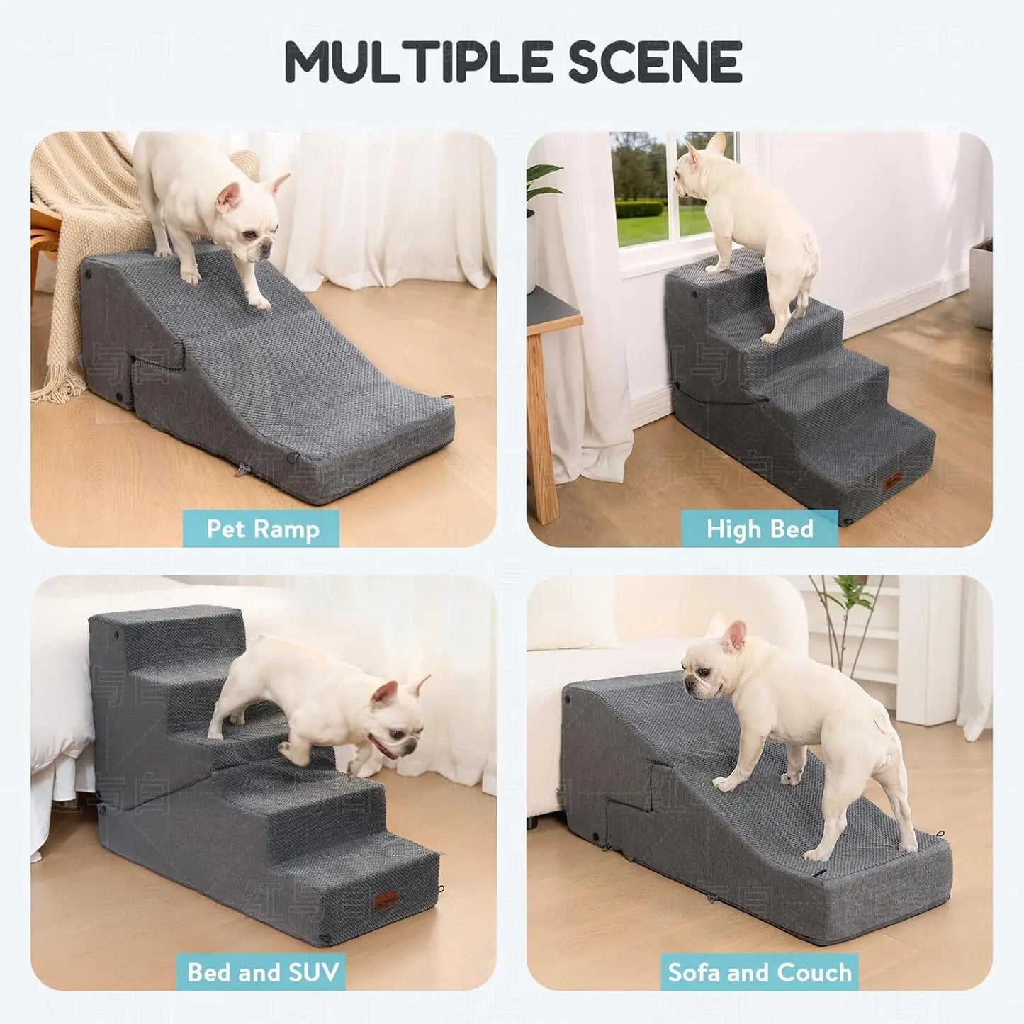 5-Step Pet Stairs and Ramp
