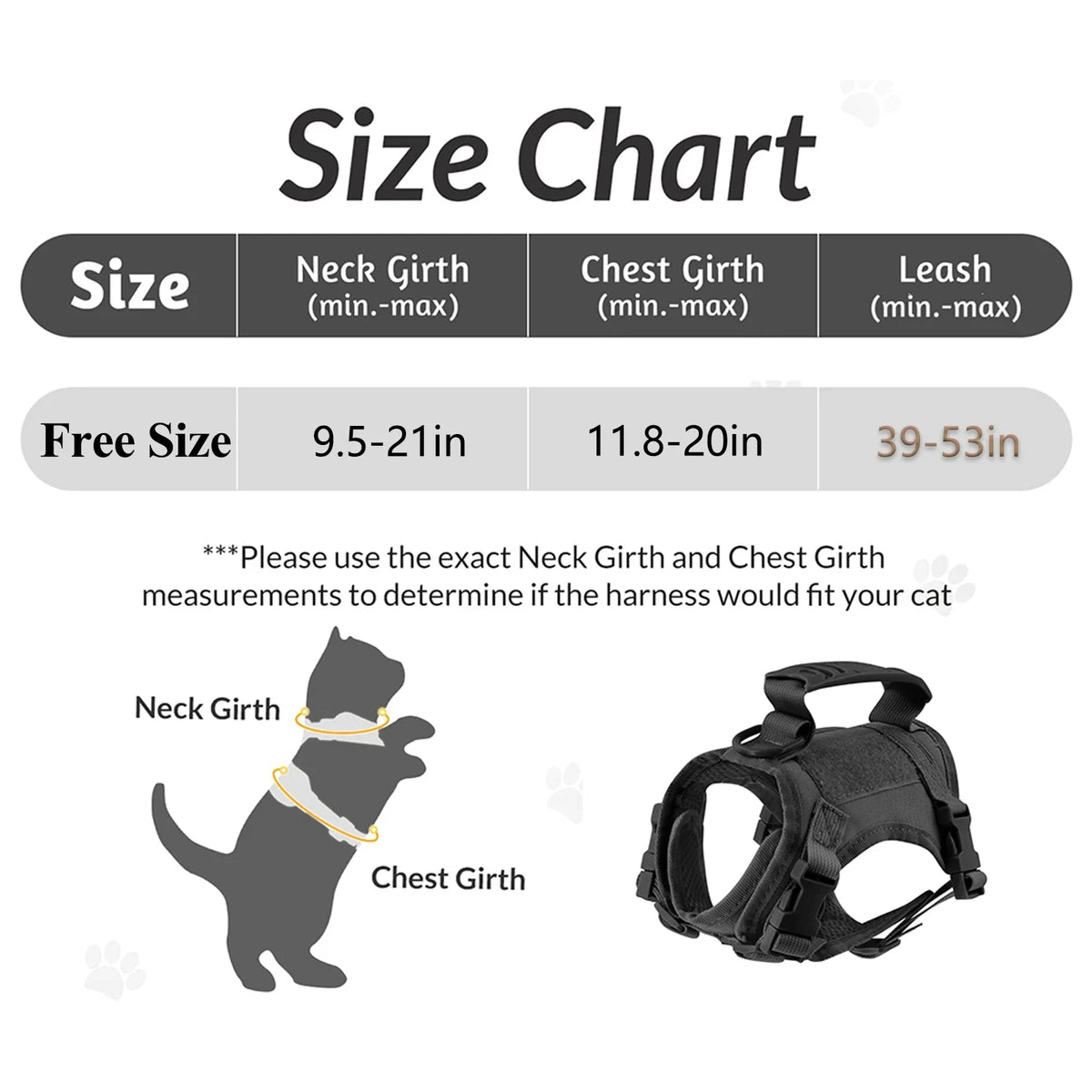 Tactical Puppy  Cats Harness Leash Set