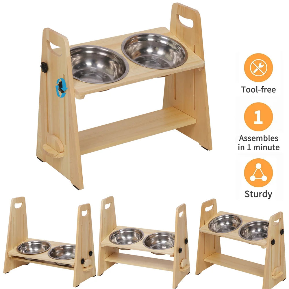 Elevated Dog Bowls Stand