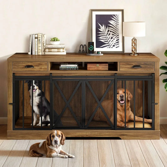 Classy Double Dog Kennel
