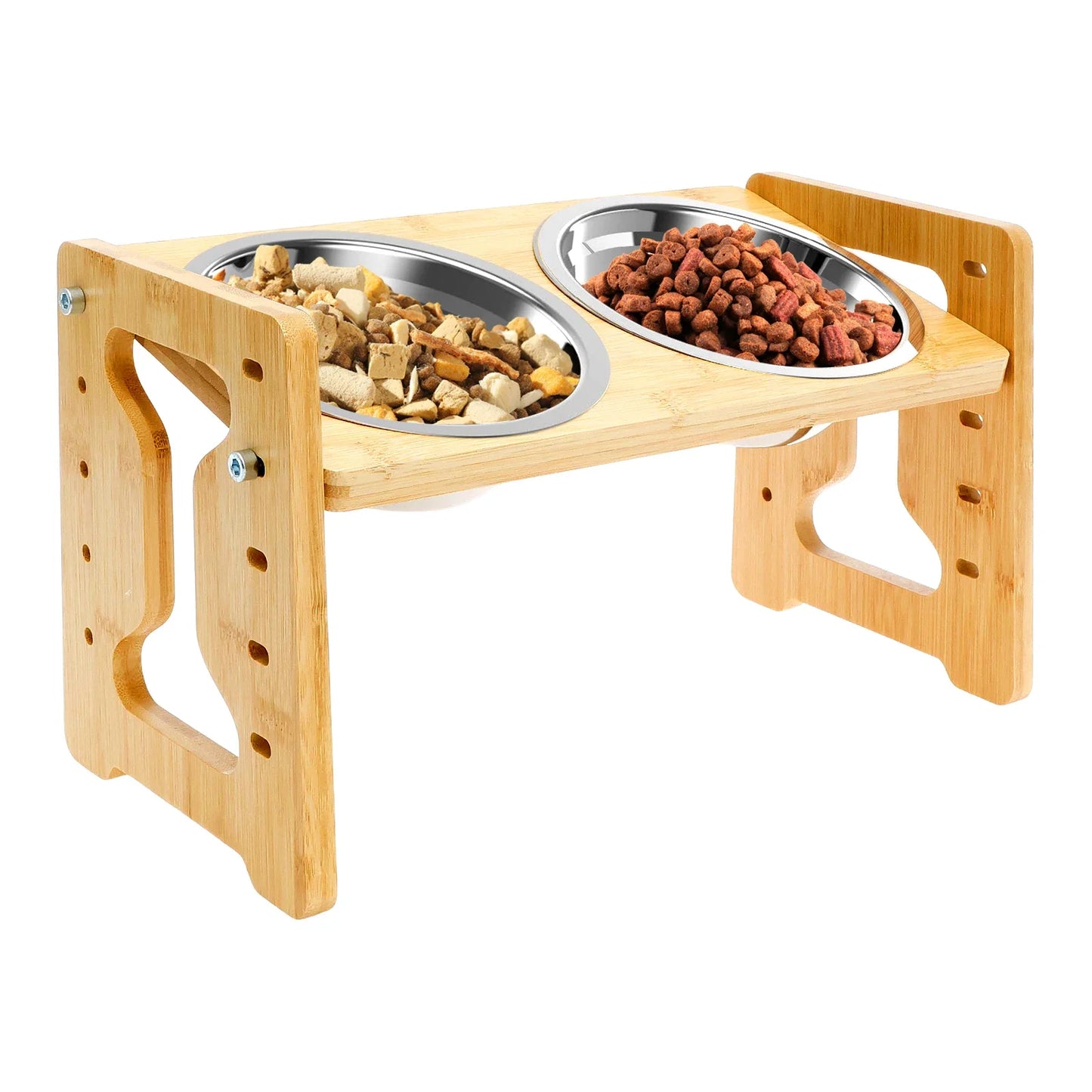 Wood Pet Feeder Stand