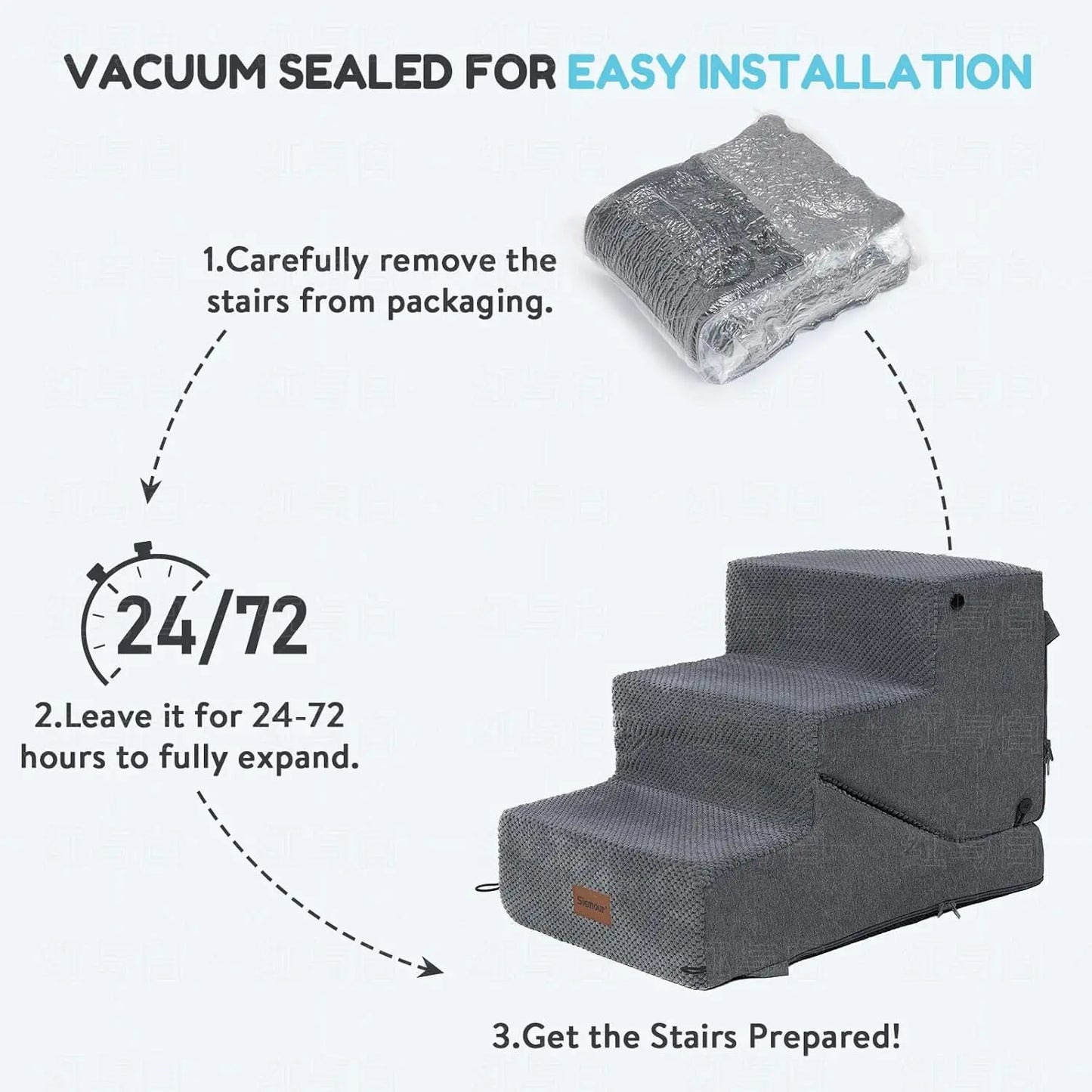 5-Step Pet Stairs and Ramp