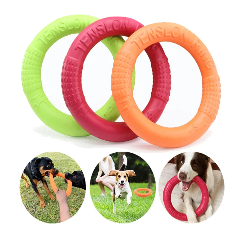Orange Dog Pet Flying Disk Training Ring